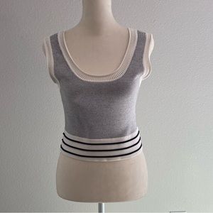 Club Monaco Cropped Knit Sweater Tank Size XS